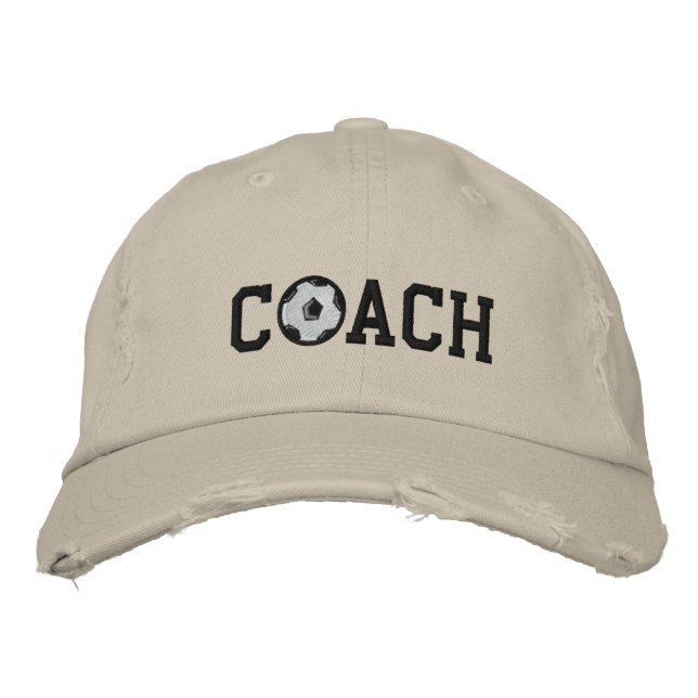 Soccer Coach Cap Bestickte Kappe (Vorderseite)