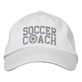 Soccer Coach Cap Bestickte Kappe