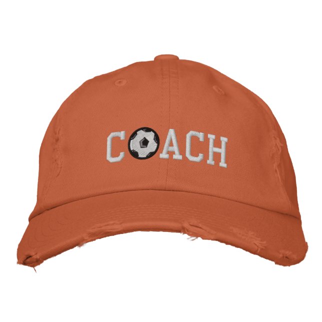 Soccer Coach Cap Bestickte Kappe (Vorderseite)