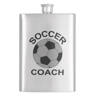 Soccer Coach Gray Classic Flask Flachmann