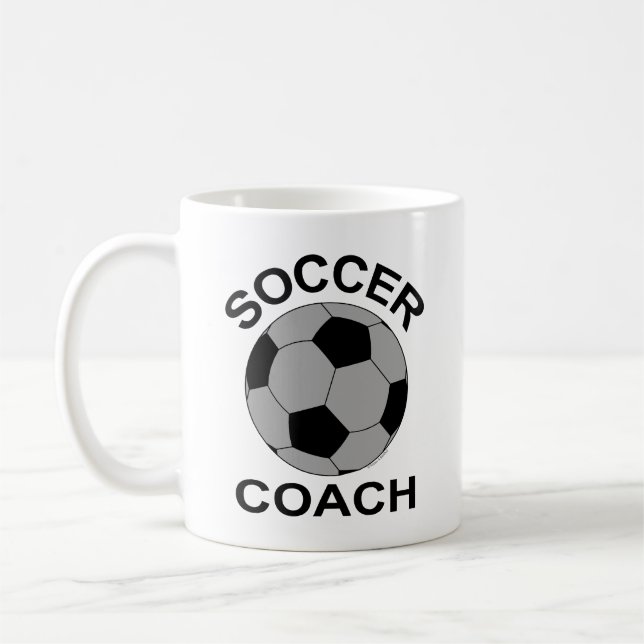 Soccer Coach Gray Classic Flask Kaffeetasse (Links)