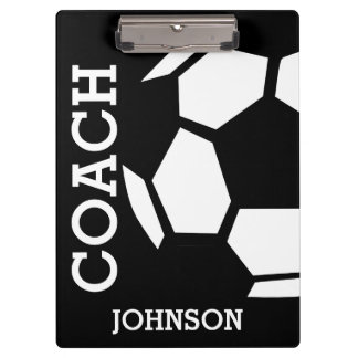 Soccer Coach Personalisiert Trendy Modern stilvoll Klemmbrett