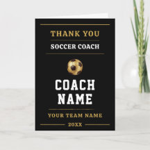 Soccer Coach Team Appreciation Gift