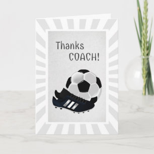 Soccer Coach Thank You Card Dankeskarte