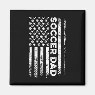 Soccer Dad American Flag Patriotischer Vatertag Magnet