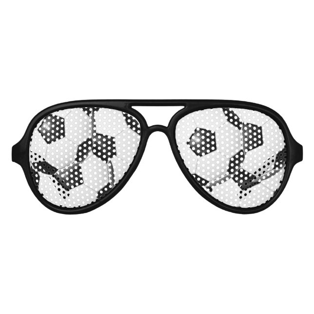 Soccer Design Foto Sonnenbrille Shades (Vorderseite)