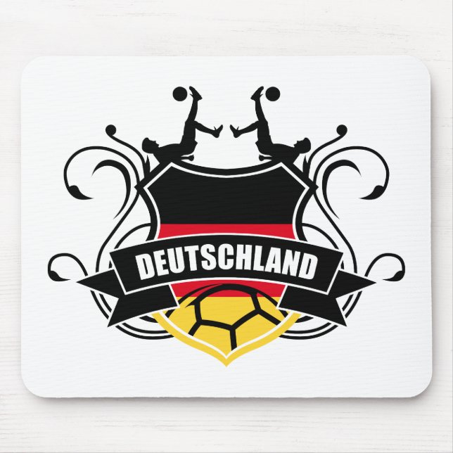 Soccer Deutschland Fussball Mousepad (Vorne)