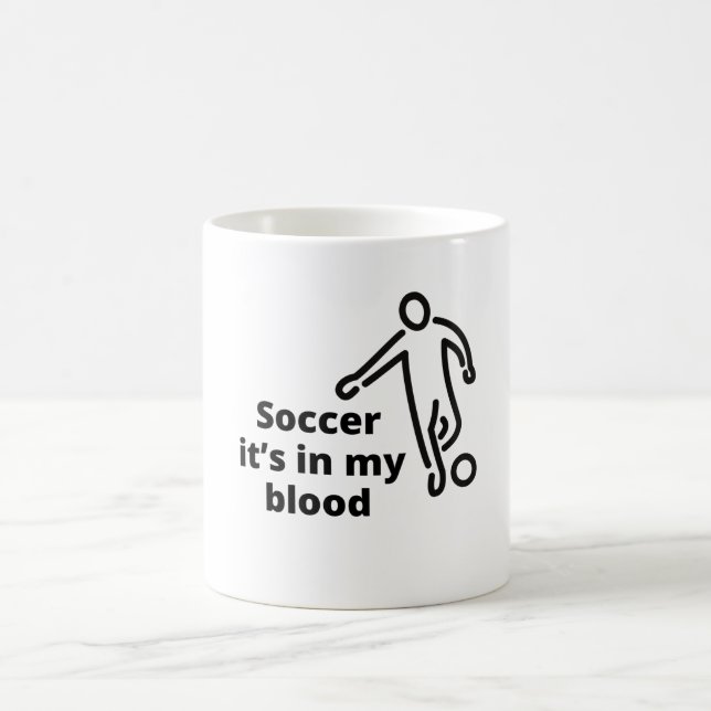 Soccer fan joueur de ventilateur Café Mug (Centre)
