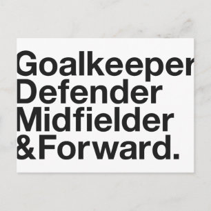 SOCCER Fan Postkarte