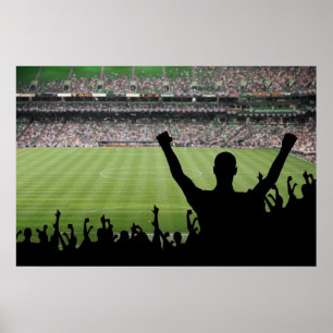 Soccer Fans Stadium Poster