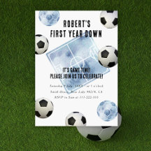 Soccer First Year Down 1st Birthday Party