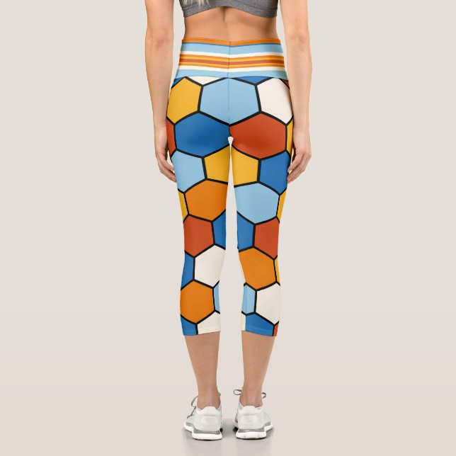 Soccer Football Capri Leggings (Rückseite)