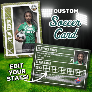 Soccer/Football Joueur carte de commerce Souvenir
