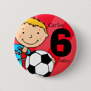 Soccer/football nom et bouton âge / badge