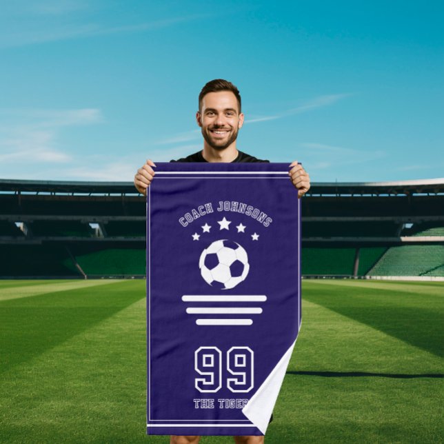 Soccer football team player coach Towel (Créateur téléchargé)