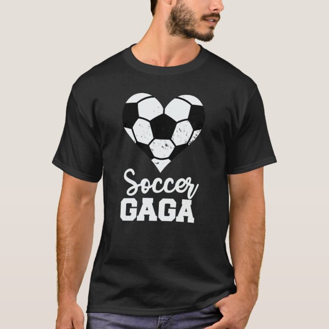 Soccer Gaga Soccer Heart Grandma Gaga T-Shirt (Vorderseite)