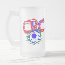 Soccer Game Selección Costa Rica Football Soccer Mattglas Bierglas