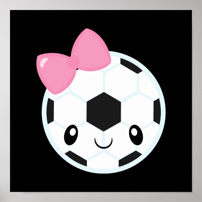 Soccer Girl Emoji Poster (Vorne)