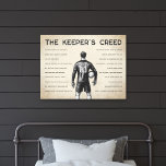Soccer Goalkeeper Personalized Keeper's Creed Leinwanddruck<br><div class="desc">Celebrate the spirit of the goalkeeper with this inspiring canvas wall art piece that embodies determination and skill. Perfect for soccer enthusiasts, this design showcases the unique mindset and resilience required on the field. Display it proudly to remind yourself of the dedication and bravery goalkeepers bring to every game. Order...</div>