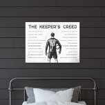 Soccer Goalkeeper Personalized Keeper's Creed Leinwanddruck<br><div class="desc">Celebrate the spirit of the goalkeeper with this inspiring canvas wall art piece that embodies determination and skill. Perfect for soccer enthusiasts, this design showcases the unique mindset and resilience required on the field. Display it proudly to remind yourself of the dedication and bravery goalkeepers bring to every game. Order...</div>