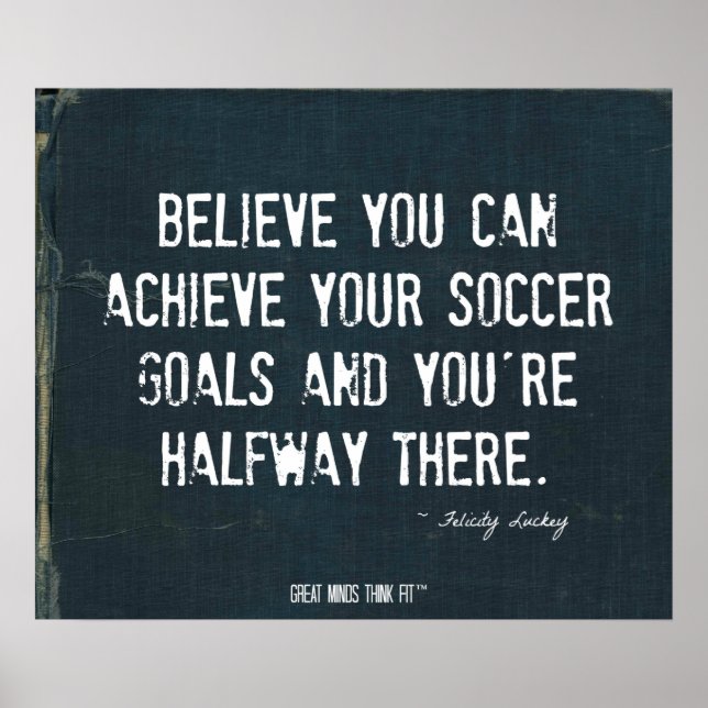 Soccer Goals Poster in Ripped Denim 010 (Vorne)