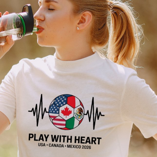 Soccer Heartbeat USA Canada Mexico 2026 Tri-Blend Shirt (Von Creator hochgeladen)