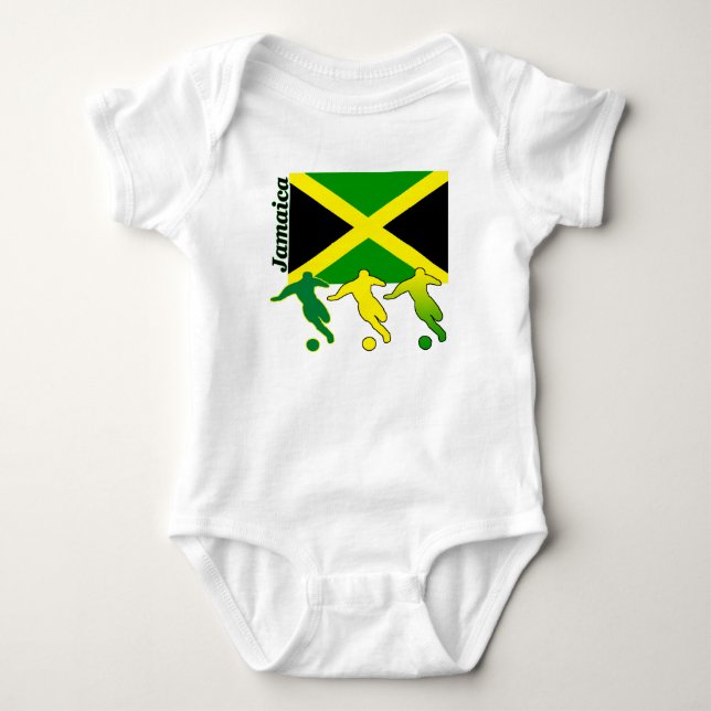 Soccer Jamaica Baby Strampler (Vorderseite)