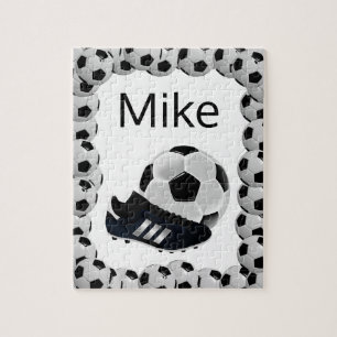 Soccer Jigsaw Puzzle Blanc