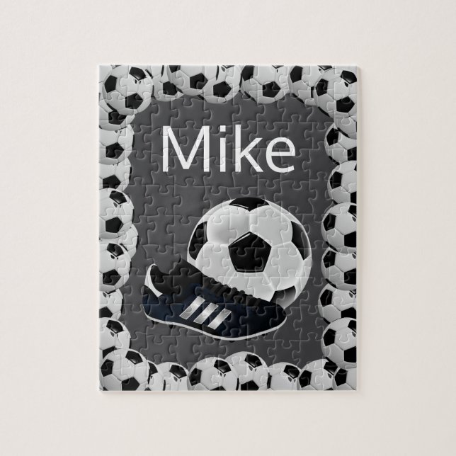 Soccer Jigsaw Puzzle Gray (Vertikal)
