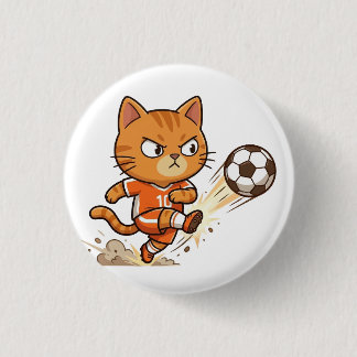 Soccer-Katze-Aktionsbutton Button