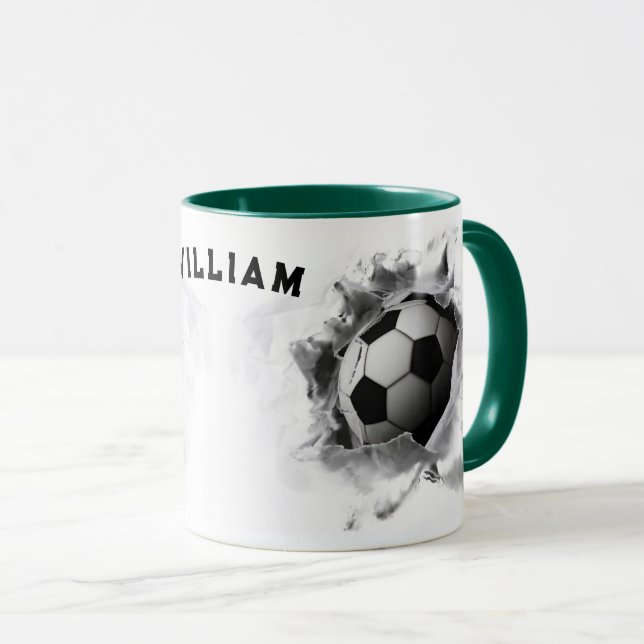 Soccer Keepsaké Mug (Devant droit)