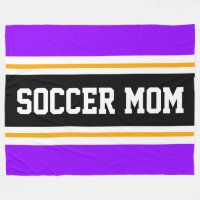 SOCCER MAMA Spaß Helle, Lila, schwarz-gelbe Streif