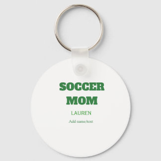 SOCCER MOM FOOTBALL MOTHERS DAY GIFTS GREEN SIMPLE SCHLÜSSELANHÄNGER