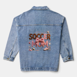 Soccer-Mom-Hoodie – Faux-Yarn-Cozy-Pullover-Gesche Jeansjacke