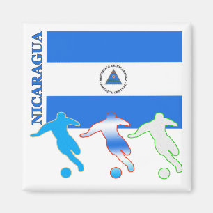 Soccer Nicaragua Magnet