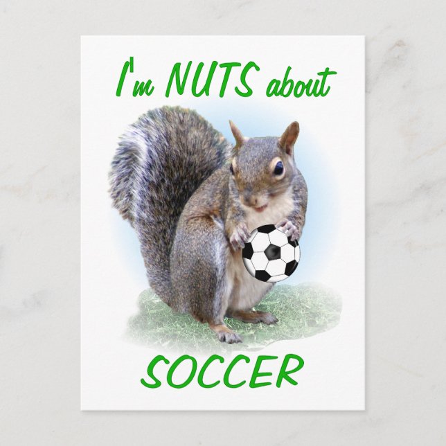 Soccer Nut Postkarte (Vorderseite)