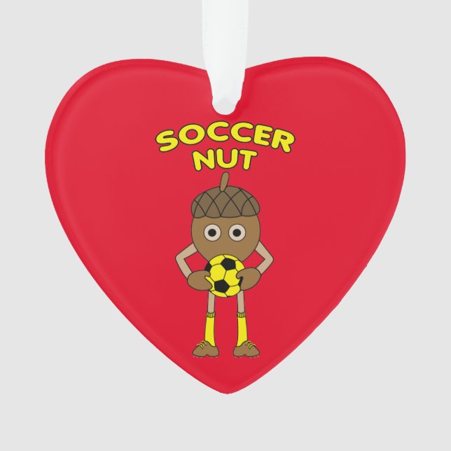 Soccer Nut Text Ornament (Vorderseite)