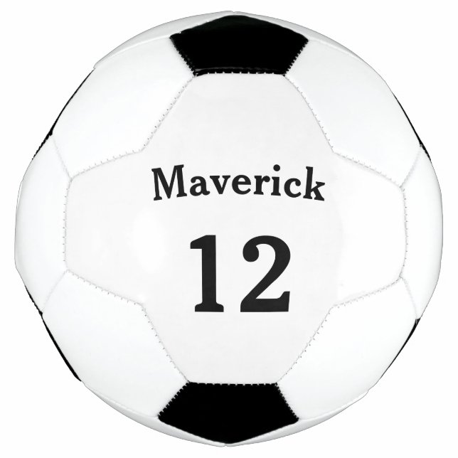 Soccer - "On the Ball" - Personalize Fußball (Vorderseite)