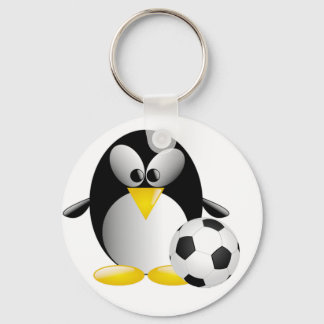 Soccer Penguin Schlüsselanhänger