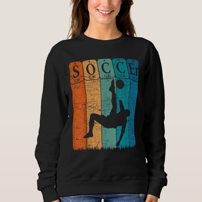 Soccer Periodic Table Elements Soccer Player Nerd  Sweatshirt (Vorderseite)