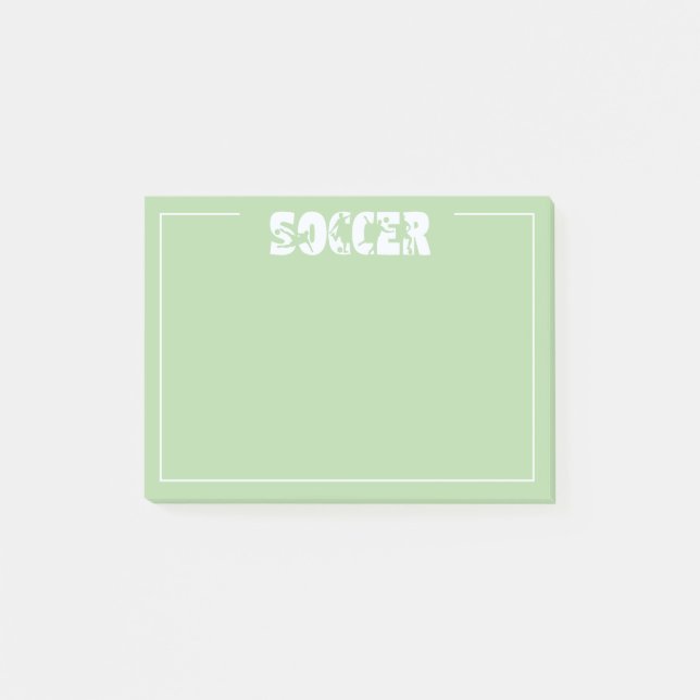 Soccer  post-it klebezettel (Vorderseite)