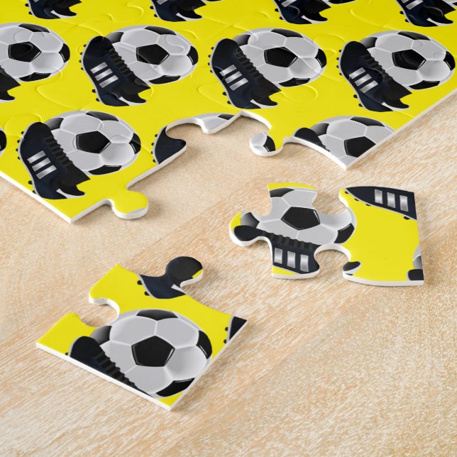 Soccer-Puzzle Gelb  (Seite)