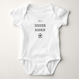 Soccer Rookie Custom Baby Name Bodysuit Strampler