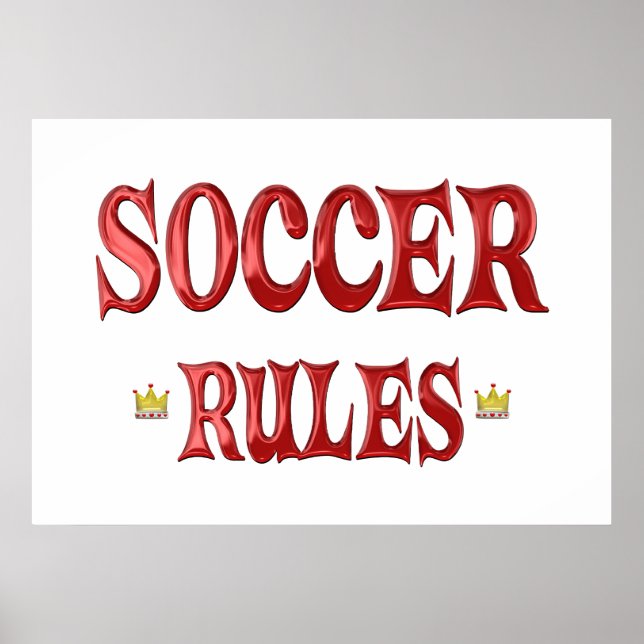 Soccer Rules Poster (Vorne)