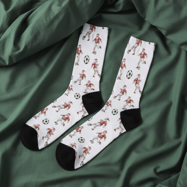 Soccer Santa Christmas Socken (Von Creator hochgeladen)