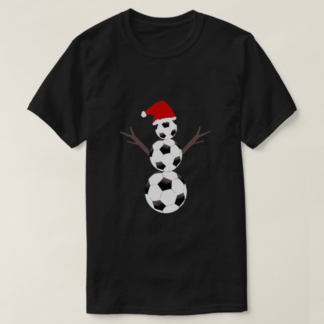 Soccer Snowman T-Shirt (Design vorne)