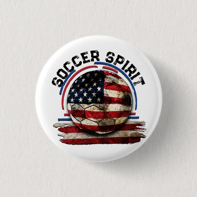 Soccer Spirit USA, National Soccer Team Button (Vorderseite)