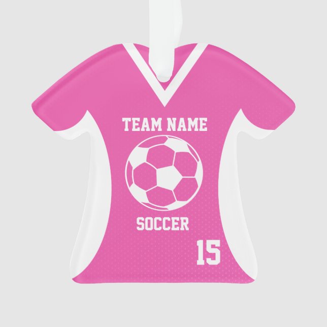 Soccer Sport Jersey rose avec photo (devant)