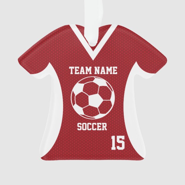 Soccer Sport Jersey Rouge avec photo (devant)
