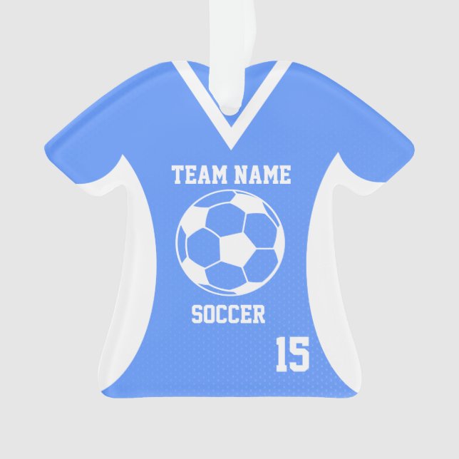 Soccer Sports Jersey Blue avec photo (devant)